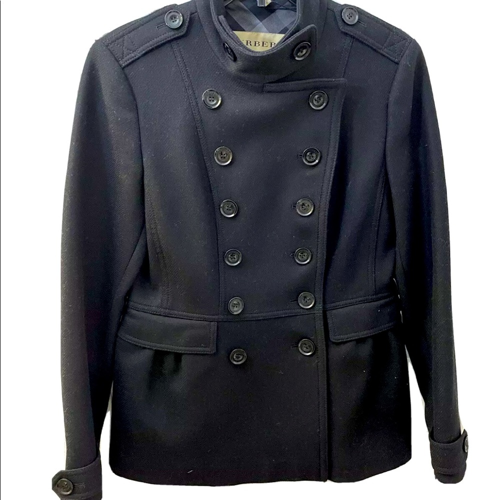 Burberry black half coat size 10 USA